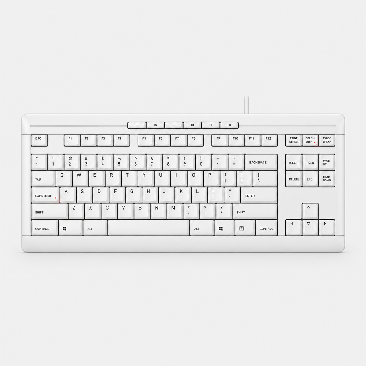 Compact Tenkeyless Wired Keyboard With Whisper Quiet Typing And Ergonomic Design